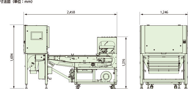 選別機　使用・寸法