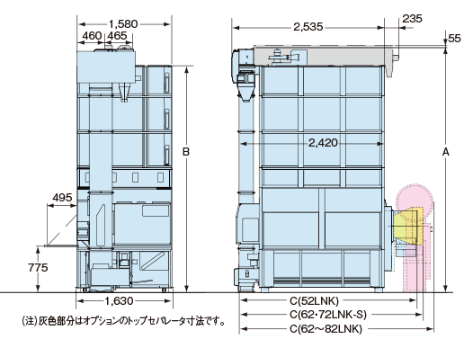 SDR52-82LNG本体寸法
