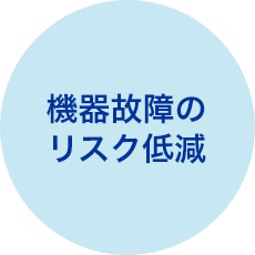 機器故障のリスク低減